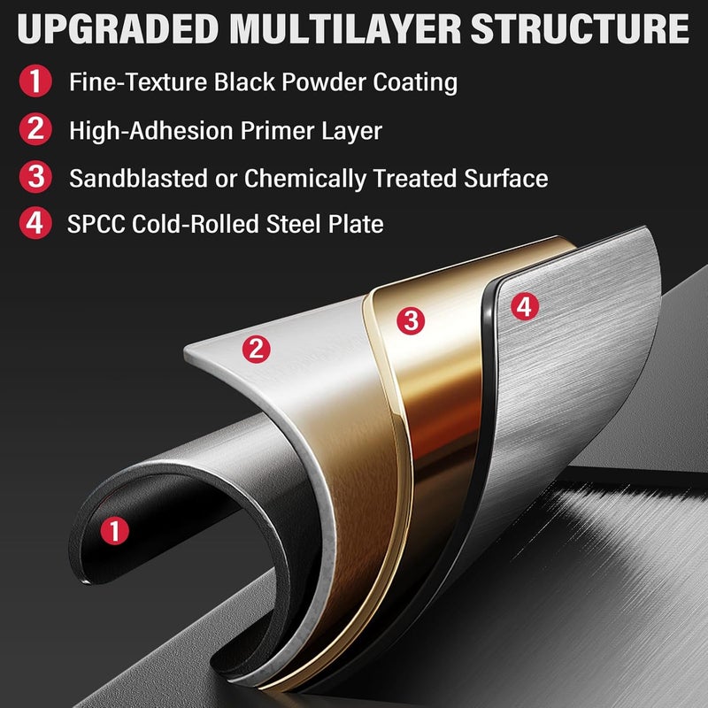 Utheer Upgraded Folding Front Shelf for Blackstone 36 Inch Griddle 2149 1984 1554 1825, Heavy-Duty 36" × 7" Steel Prep Table, 60 lb Load, Space-Saving Fold-Flat Work Surface - Image 4