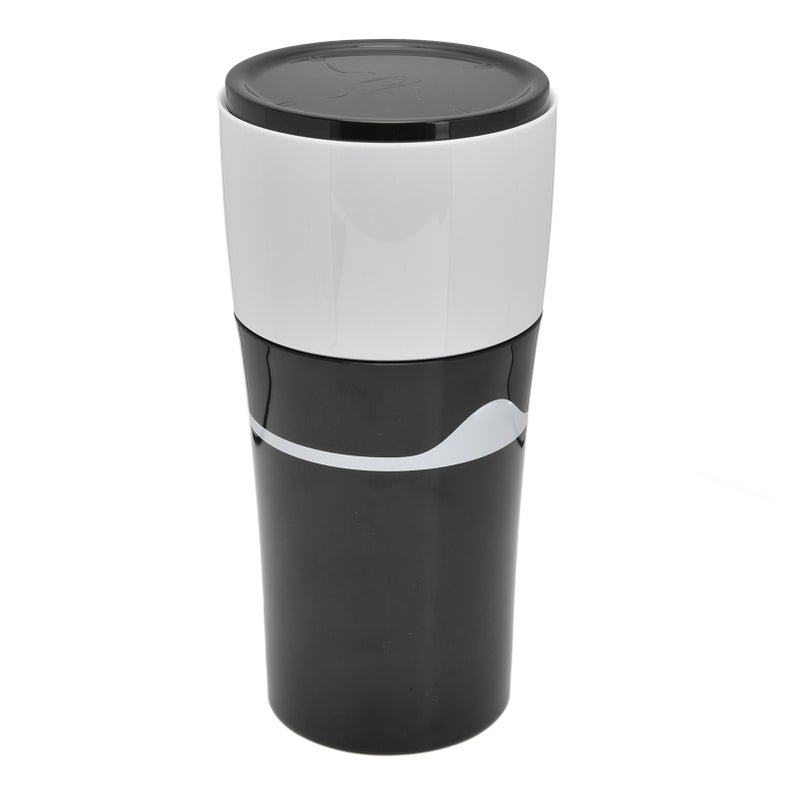 450ml Portable Drip Coffee Maker Travelling Drip Coffee Machine for K Cup CapsulesBlack White - Image 1