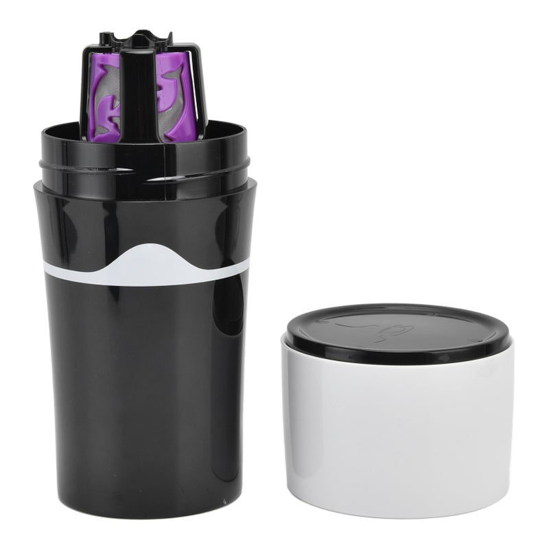 450ml Portable Drip Coffee Maker Travelling Drip Coffee Machine for K Cup CapsulesBlack White - Image 3