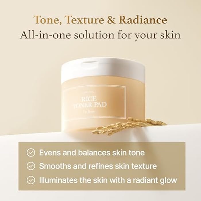 I'm from Rice Toner Pads 140ml, 60 Sheets, Triple-Layered Pads, Rice Extract from Korea, for Dry and Rough Skin - Image 5