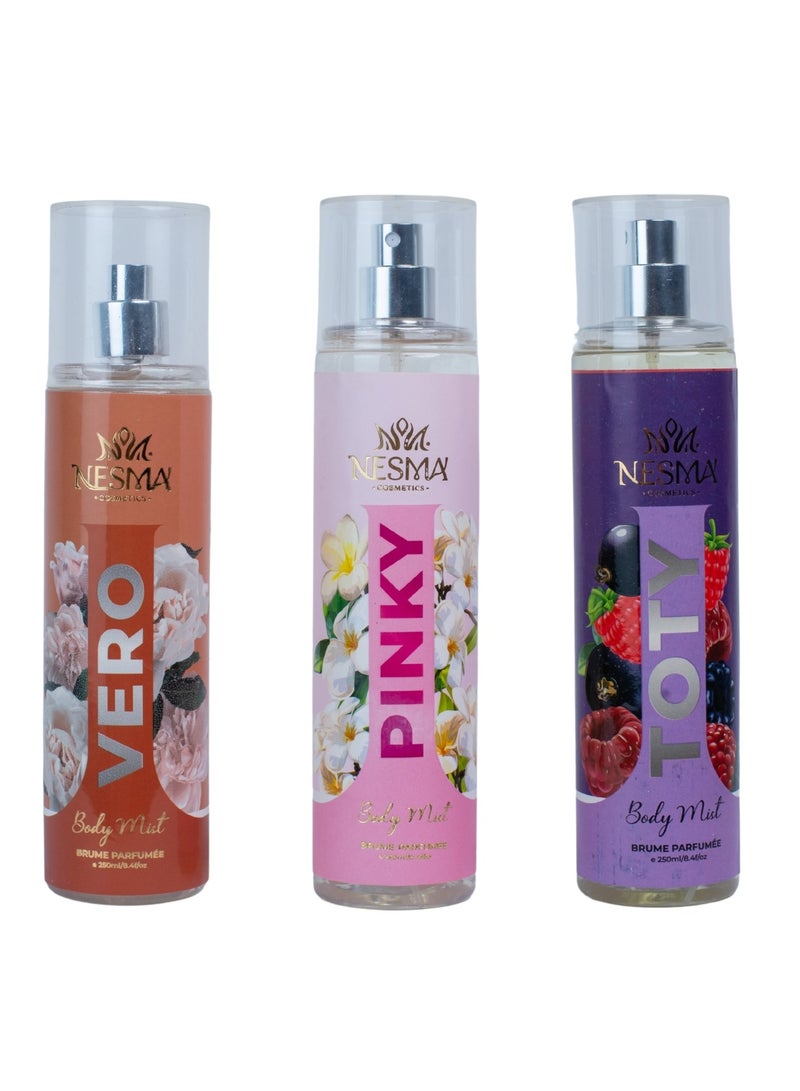 nesma Body Spray Collection