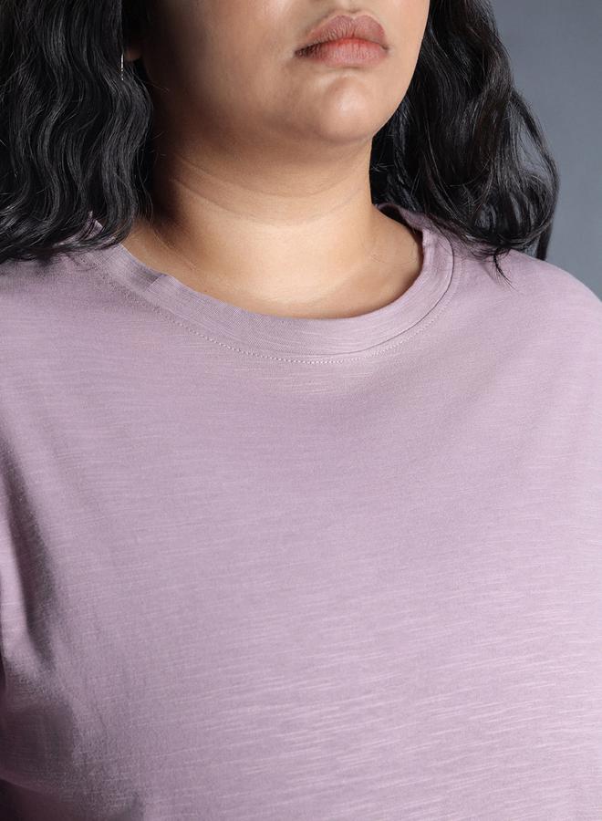HIGH STAR Plus Size Solid Cotton Boxy Fit T-Shirt by Styli - Image 4