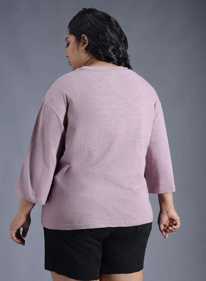 HIGH STAR Plus Size Solid Cotton Boxy Fit T-Shirt by Styli - Image 3