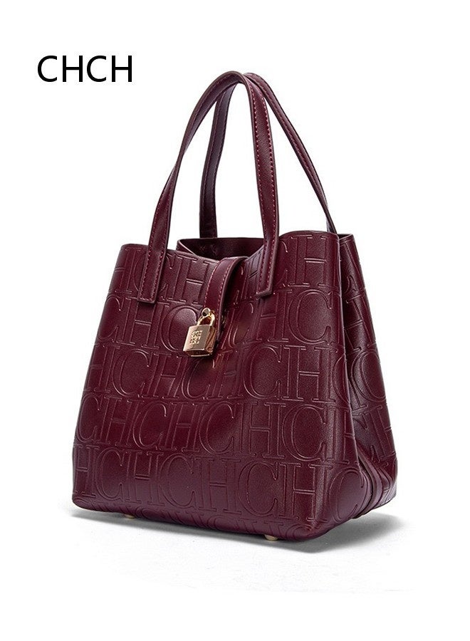 سي اتش سي اتش حقيبة نسائية كبيرة من القماش للأزياء، حقيبة حمل ضرورية لمستخدمي النقل العام - Image 1