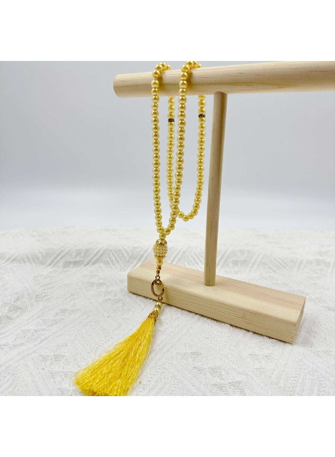 NIBEMINENT 99 Muslim Prayer Beads Bright Yellow/6mm 