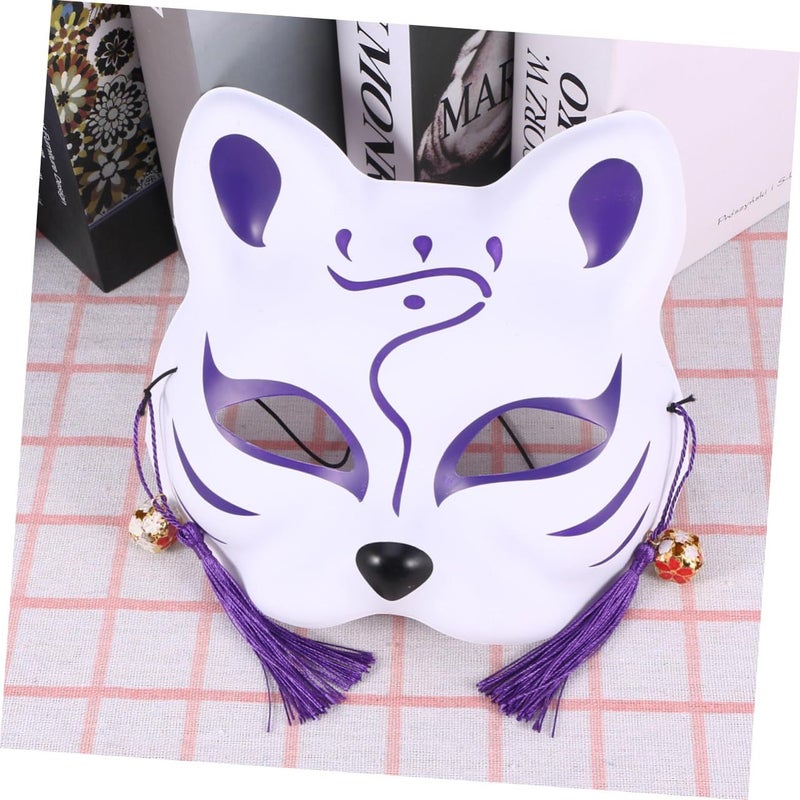 Blue Sparkle Half Face Fox Mask Masquerade Party Decoration Animal Costume - Image 4