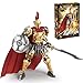 RWSEFK Greek Gods Red Armor Knight Toy Set Mini Roman Soldier Building Blocks Kits Acropolis Colosseum Knight Collections Gifts for Mythology Lovers 878 Pcs for Adult - Image 2