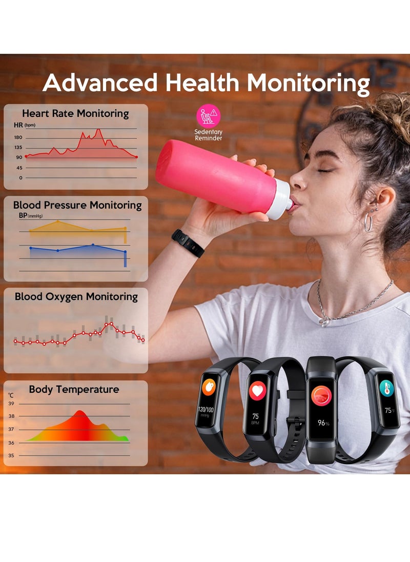 Generic - Fitness Tracker Smart Watch with Blood Pressure and Heart Rate Monitor, IP67 Waterproof, Calorie Counter and Pedometer for Android and iOS Users - Image 1