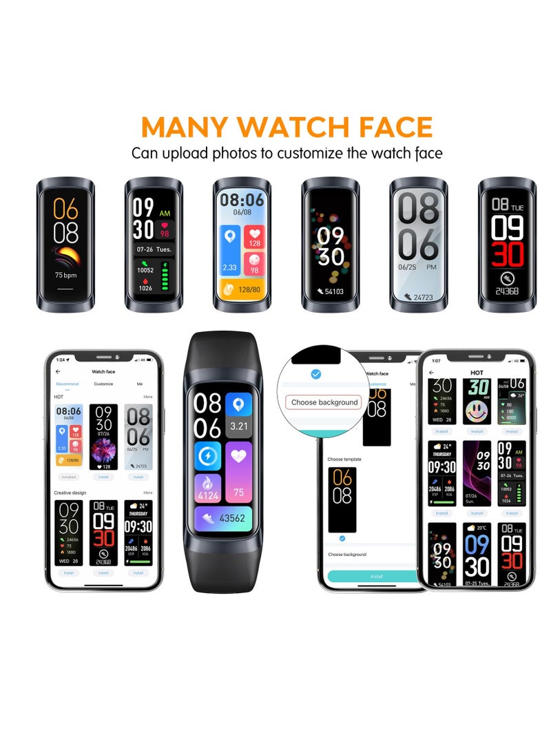 Generic - Fitness Tracker Smart Watch with Blood Pressure and Heart Rate Monitor, IP67 Waterproof, Calorie Counter and Pedometer for Android and iOS Users - Image 1