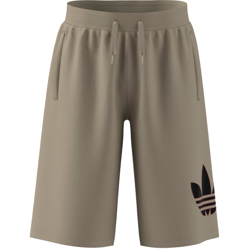 Adidas TREFOIL Shorts - Stone Khaki - Image 1