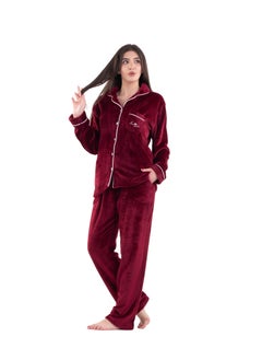 Women's pajama set fur blazer and trousers for a chic and distinctive winter style. - pzsku/Z33E20EE0DEAED4078E06Z/45/_/1734438557/f5771d58-4130-449c-a7fc-cdc255464817