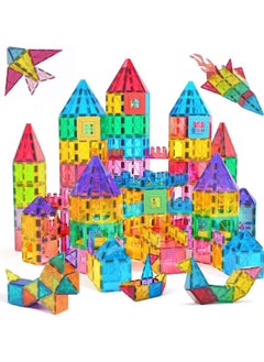 Piccasio 100Pcs Magnetic Building Tiles Set - Strong 3D Magnet Blocks for Kids, Educational STEM Toy, Birthday Gifts for Kids and Toddlers - Inspire Creativity and Imagination.  - Image 1