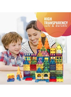Piccasio 100Pcs Magnetic Building Tiles Set - Strong 3D Magnet Blocks for Kids, Educational STEM Toy, Birthday Gifts for Kids and Toddlers - Inspire Creativity and Imagination.  - Image 5