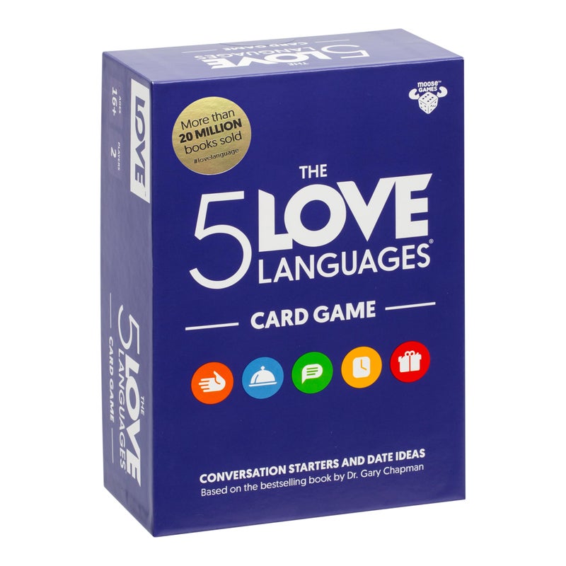 MOOSE The 5 Love LanguagesÂ® Card Game, Discover More About Yourself & Your Partner, 300 Prompt Cards to Spark Deep, Meaningful Conversations, Create New Date Ideas and Fun Quiz Questions for 2 Players, 16+ - Image 1