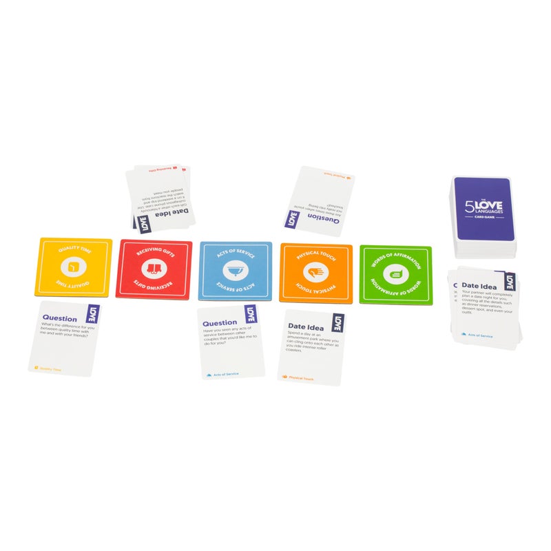 MOOSE The 5 Love LanguagesÂ® Card Game, Discover More About Yourself & Your Partner, 300 Prompt Cards to Spark Deep, Meaningful Conversations, Create New Date Ideas and Fun Quiz Questions for 2 Players, 16+ - Image 3