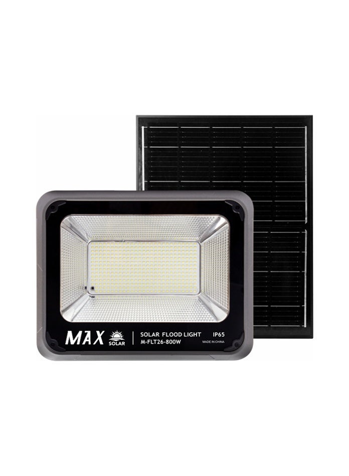Max 6500K High Brightness 800W Solar Flood Light with Remote Control, IP65 Waterproof Outdoor Solar Wall Light, 20W Solar Panel, 15Ah LiFePO4 Battery, Auto Sensor Security Light for Villa, Garden & Yard - Image 2