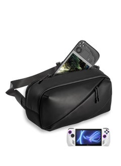 Carrying Case for Steam Deck Console & Accessories, Storage Bag for ASUS ROG Ally, Protective Shoulder Bag Pouch with Pockets Fit Console, AC Adapter,Original Dock, Lightweight Bag for Travel