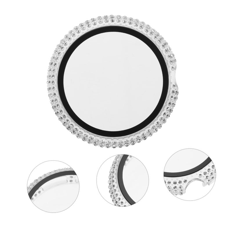 Rhinestone Protective Case For Pixel Watch Toughened Screen Cover Sparkling Edge - Image 5