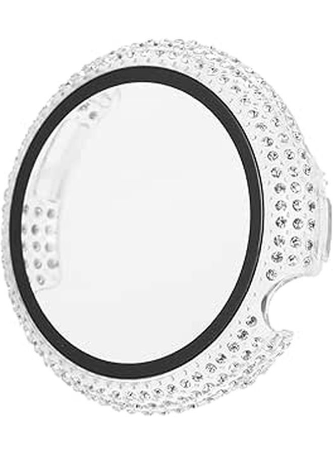 Rhinestone Protective Case For Pixel Watch Toughened Screen Cover Sparkling Edge - Image 1