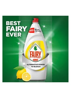 Fairy Lemon Dishwashing Liquid With Bleach  - Image 2