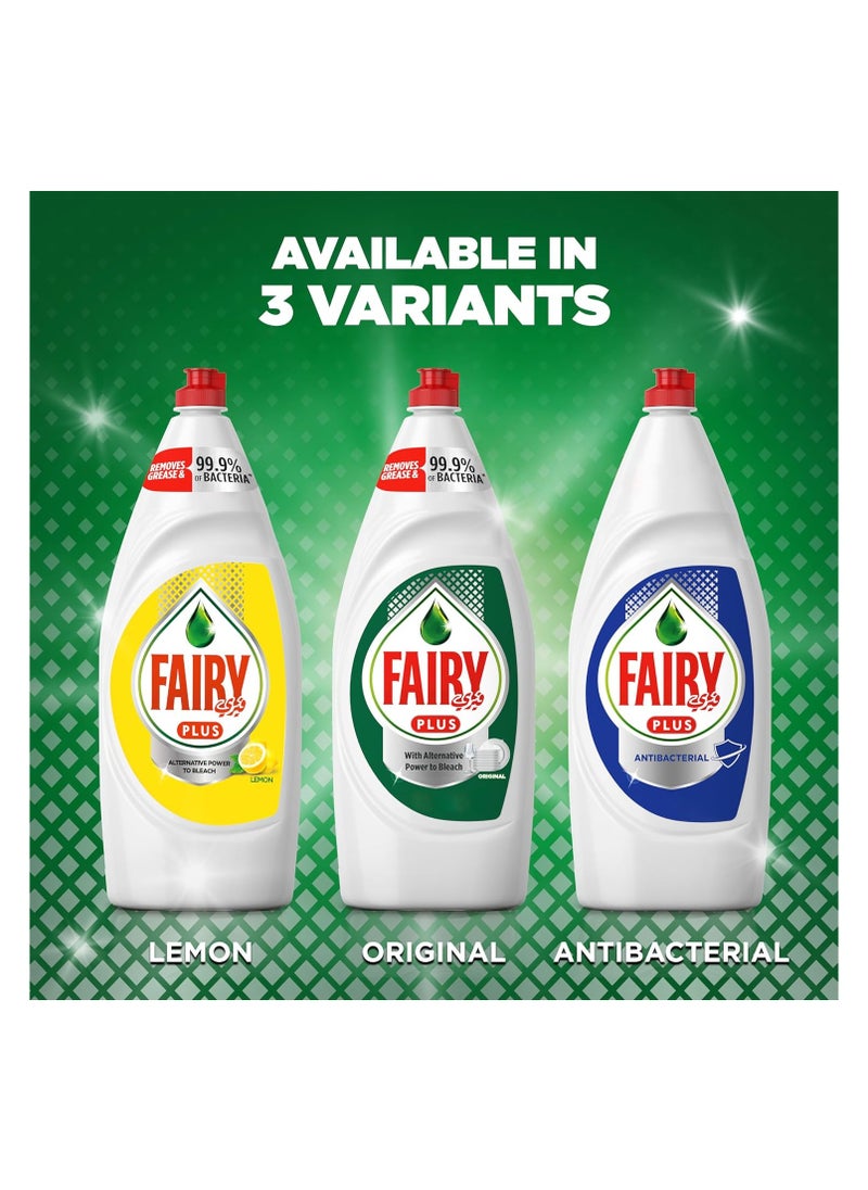 Fairy Lemon Dishwashing Liquid With Bleach  - Image 4