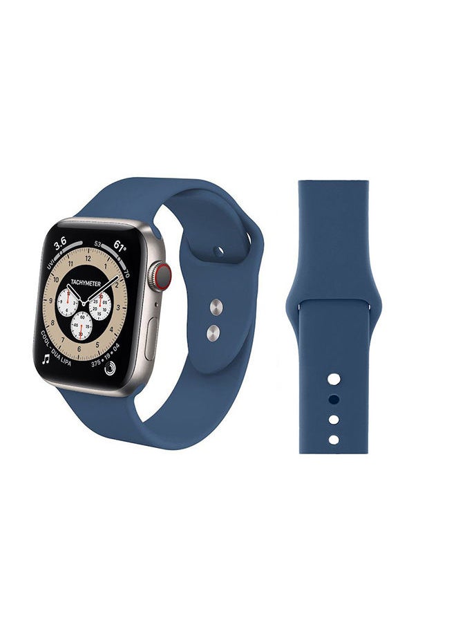 NIBEMINENT - Replacement Band For Apple Watch Series 6/SE/5/4/3/2/1 Ocean Blue - Image 1