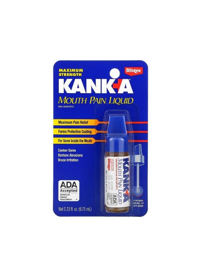 Blistex - KankA Mouth Pain Liquid 0.33 fl oz 9.75 ml - Image 1