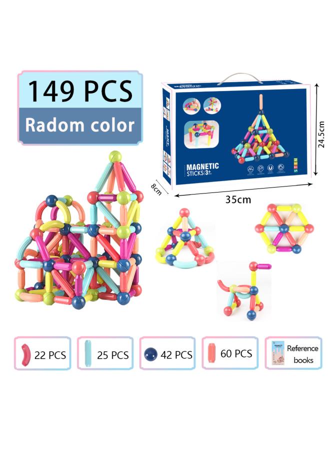 Magnetic Stick Children's Educational Toys Strong Magnet Magnetic Building Blocks Toys Magnetic Stick Color Box