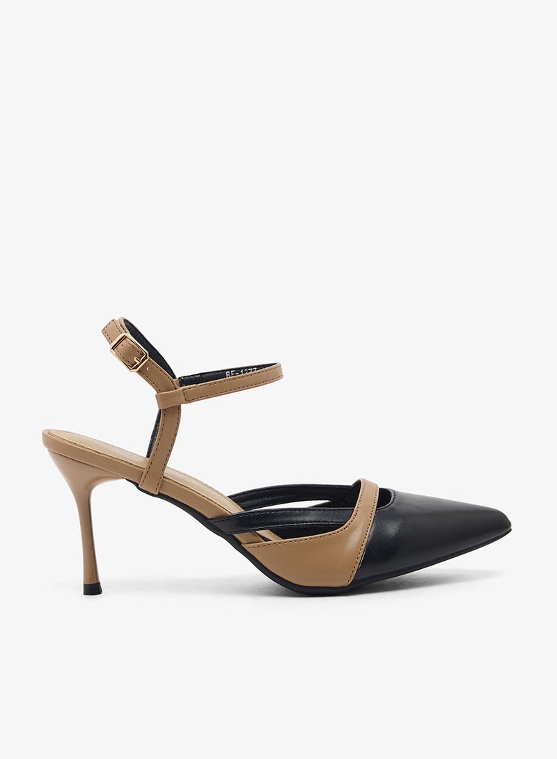 بي ار حذاء بكعب عالٍ مدبب - Image 1