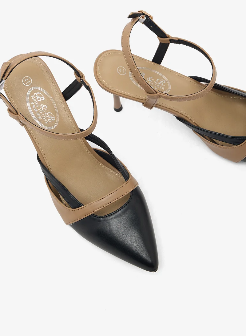 بي ار حذاء بكعب عالٍ مدبب