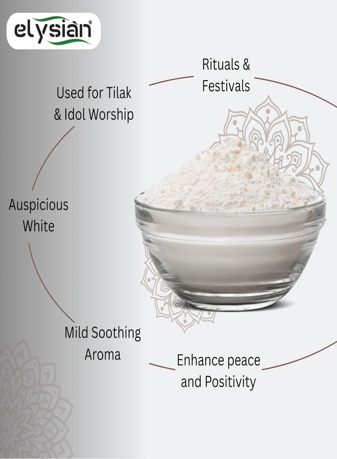Elysian White Abir Powder 100g for Daily Pooja, Devotional & Festival use Organic & NonToxic White Abir Powder - Image 3