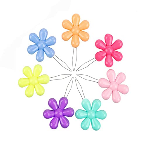 FeiHong Multicolor Needle Threaders 12 Pieces Flower Head Wire Loop Needle Threaders Hand Machine Sewing Tool for Sewing Crafting Knitting Craft Quilting DIY Art - Image 1