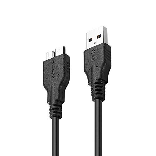QCEs USB 3.0 Cable, USB 3.0 A Male to Micro B Cable 3.3FT Cord Compatible with WD My Passport and Elements Portable External Hard Drive, Toshiba, Seagate, Samsung Galaxy S5, Note 3 - Image 2