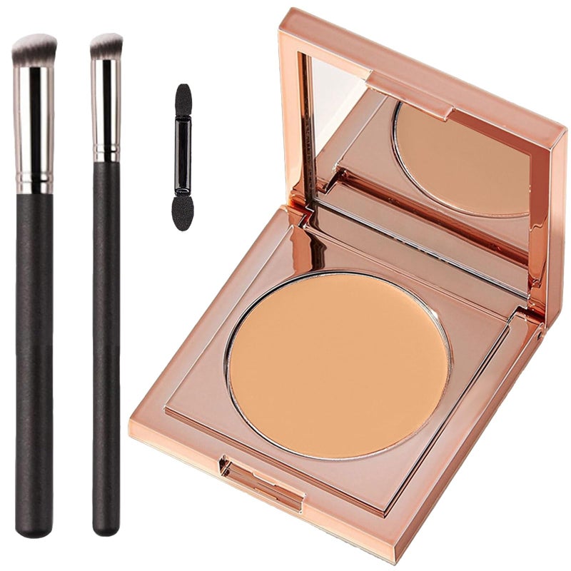 TIRDET Colored Clay CC Undereye Corrector Under Eye Concealer Color Corrector for Dark Circles With Three Brushes Hydrating Concealer - Image 3