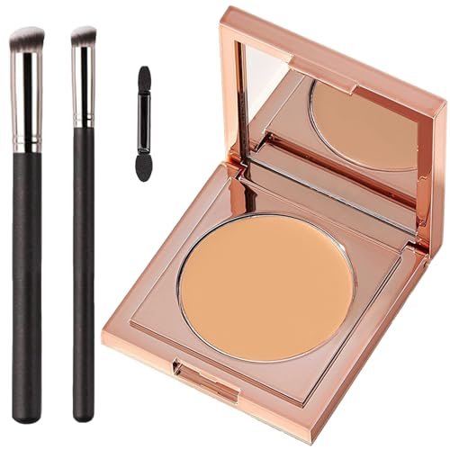 TIRDET Colored Clay CC Undereye Corrector Under Eye Concealer Color Corrector for Dark Circles With Three Brushes Hydrating Concealer - Image 1