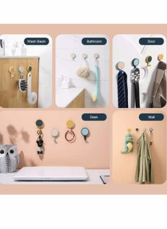 Y&D Self Adhesive Hooks Wall Door Key Clothes Hook Holder Rack Decorative Accessories Home Decor Gift (12 Pcs)  - Image 3