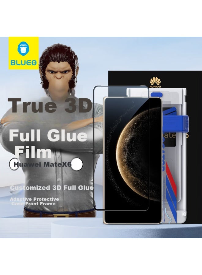 Blueo Blue Gorilla Suitable For Huawei Matex6 Front Frame Version Tempered Glass Film Matex6 Curved Full Glue Anti-Fall Anti-Fingerprint Mobile Phone Protective Film - Image 1