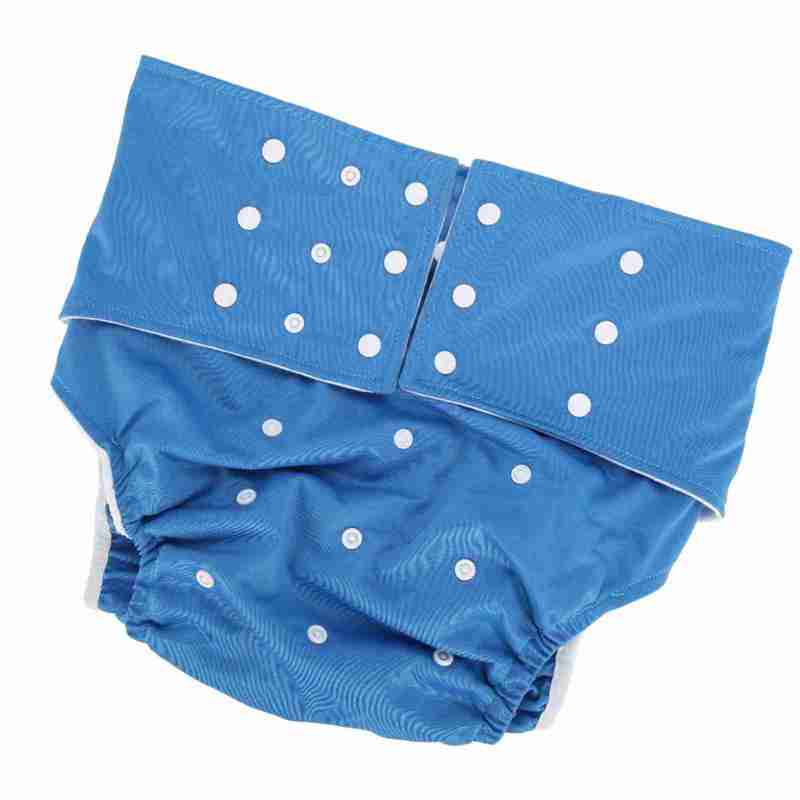 Washable Adult Nappy Deep Blue Waterproof Breathable Lining Adjustable Reusable Diaper - No Side Leakage Fast Drying Nappy for Elderly Disabled Pregnant Adults With Mobility Issues - Image 5