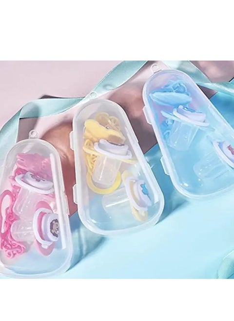Storage Boxes 1PC Baby Dummy Case Baby Nipple Container Box Teether Storage Organizer Nipple Shield Case Plastic Pacifier Soother Case for Travel and Home