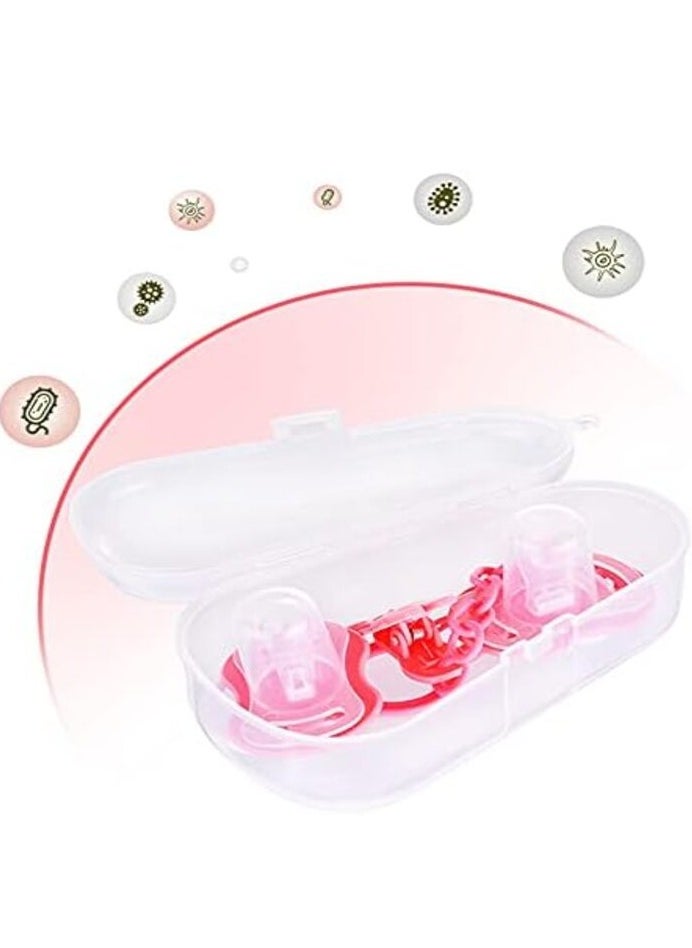 Storage Boxes 1PC Baby Dummy Case Baby Nipple Container Box Teether Storage Organizer Nipple Shield Case Plastic Pacifier Soother Case for Travel and Home