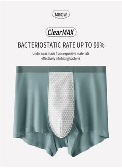 MIIOW 3Pcs Modal Men Underwear Boxer Graphene Antibacterial Trunks  Male Panties Soft Underpants Ice Silk Boxershorts  - Image 2
