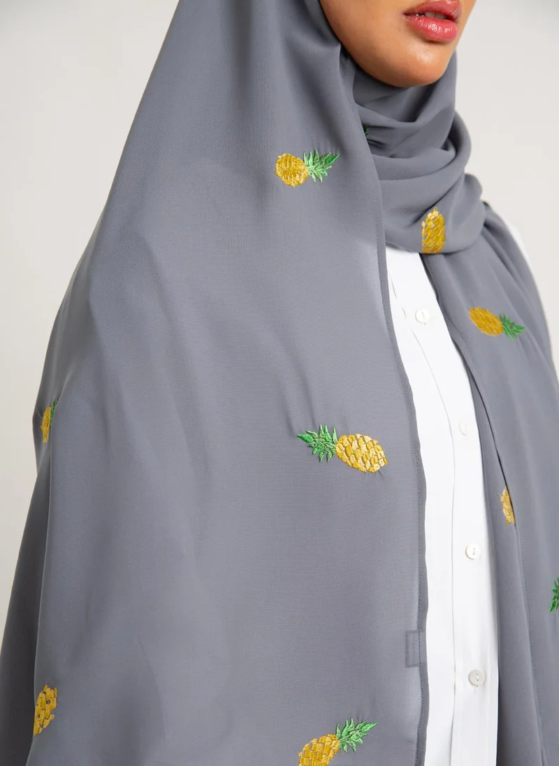 Kaafmeem Gray Pineapple Laser Tarha