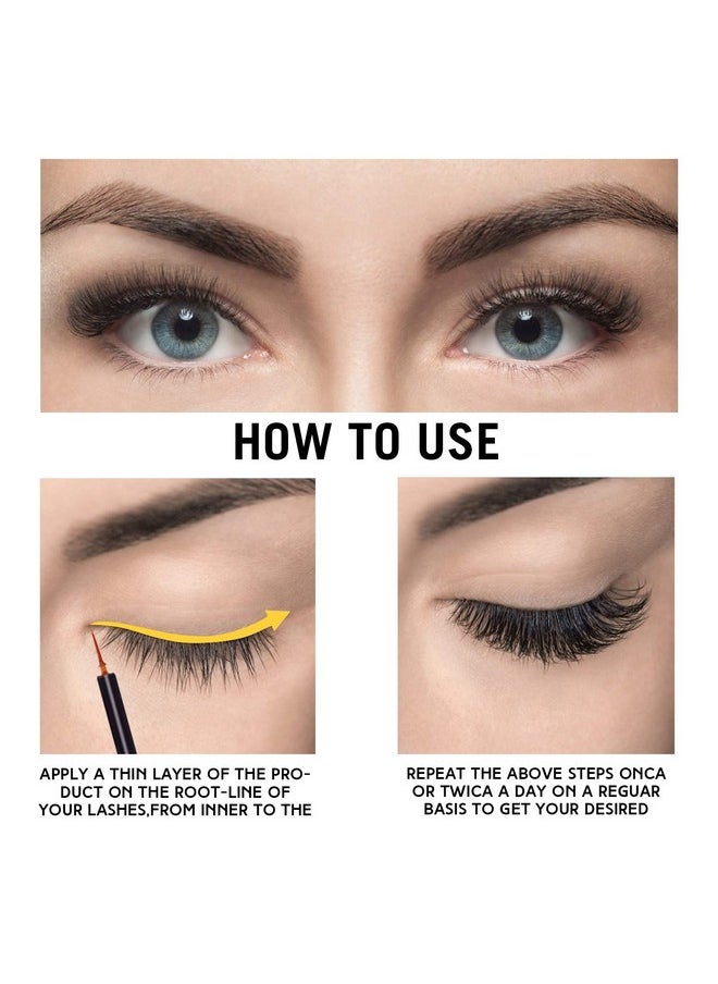 Nielies - Nielies AMAZING LashForce Eyelash Growth Serum (5 ml) Eye Lash Serum For Eyelash Growth And Eyebrow Growth Serum - Eyelash Serum To Grow Lashes Thicker Natural Longer Eyelashes Lash Serum (Black) - Image 1