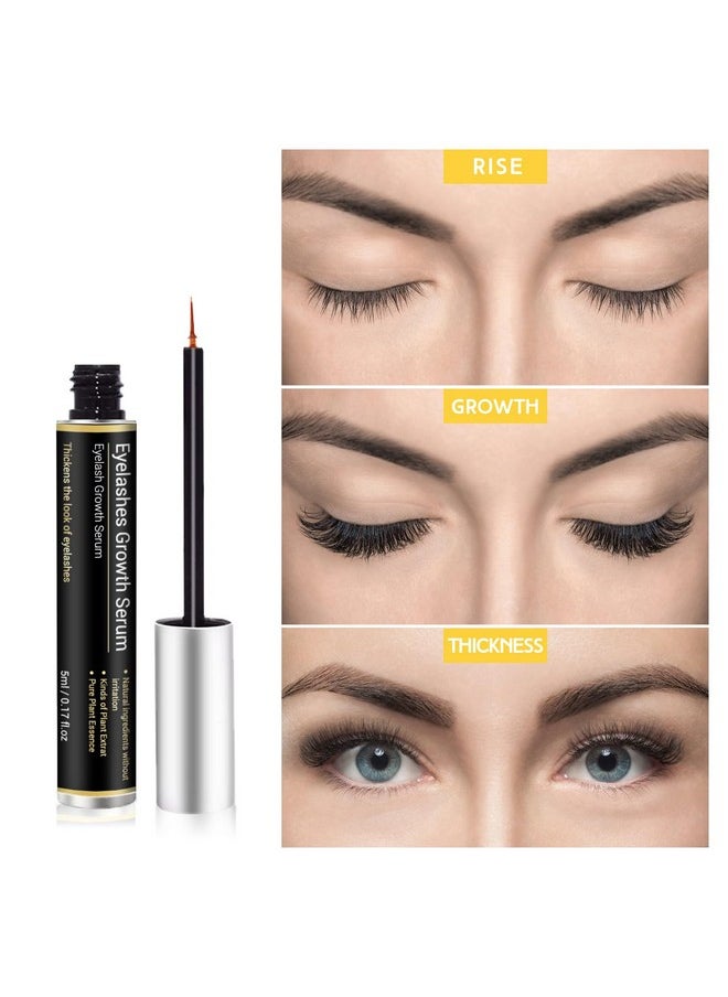 Nielies - Nielies AMAZING LashForce Eyelash Growth Serum (5 ml) Eye Lash Serum For Eyelash Growth And Eyebrow Growth Serum - Eyelash Serum To Grow Lashes Thicker Natural Longer Eyelashes Lash Serum (Black) - Image 1