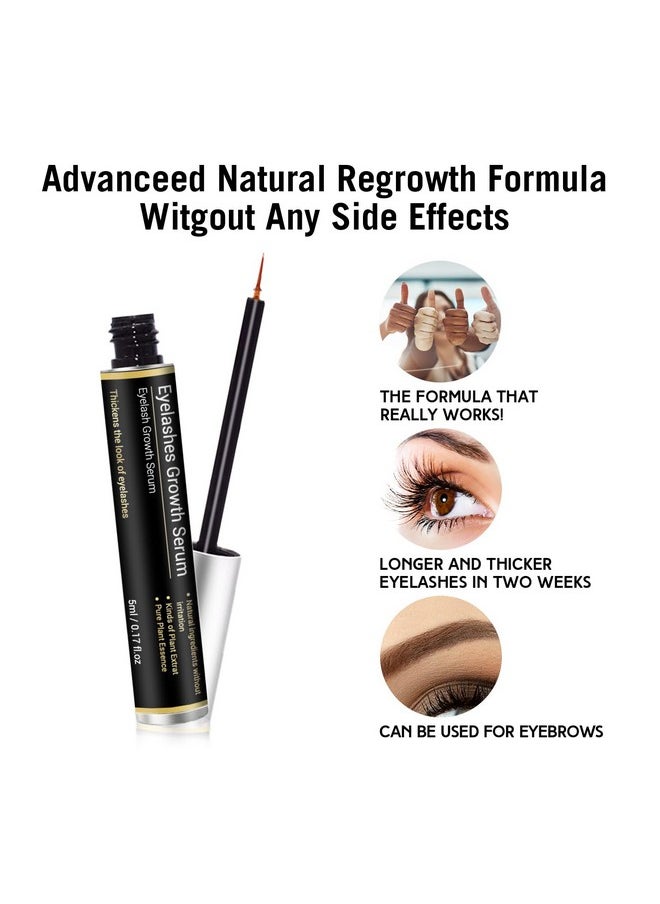 Nielies - Nielies AMAZING LashForce Eyelash Growth Serum (5 ml) Eye Lash Serum For Eyelash Growth And Eyebrow Growth Serum - Eyelash Serum To Grow Lashes Thicker Natural Longer Eyelashes Lash Serum (Black) - Image 1
