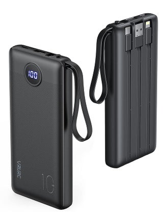 Power Bank 10000Mah With Built In Cables Portable Charger Usb C 5 Output 2 Input Led Display External Battery Pack Phone Charger Compatible With Smart Devices And Cell Phones 1 Pack - pzsku/Z33E2AE41CBCC761503E2Z/45/_/1715317652/3503230e-08d9-44bc-bcc2-16323940753b