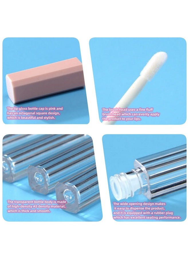 KaiLeQi - Mini Lip Gloss Tubes Empty With Wand Diy Lipgloss Making Kit For Small Businesses Pink Cute Containers Empty Lip Balm Tubes（16Pcs - Image 1