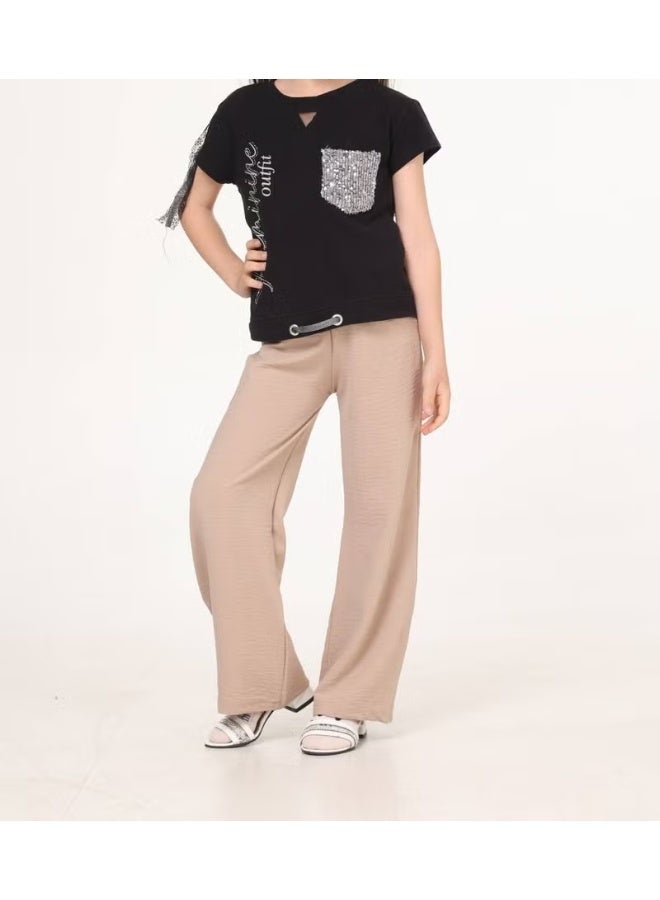 Bluence Waiter Boy Wide Leg Aerobin Trousers - Image 1