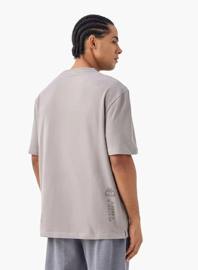 Kappa Kappa Logo Print T-shirt with Short Sleeves