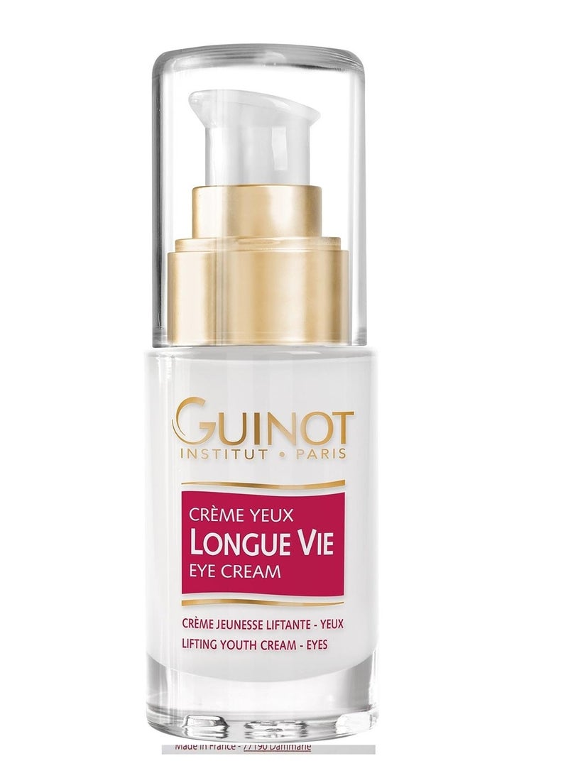 GUINOT - Lifting Youth Eye Cream Reduces Signs of Ageing and Wrinkle Depth, Promotes Cellular Regeneration, 15ml - Image 1
